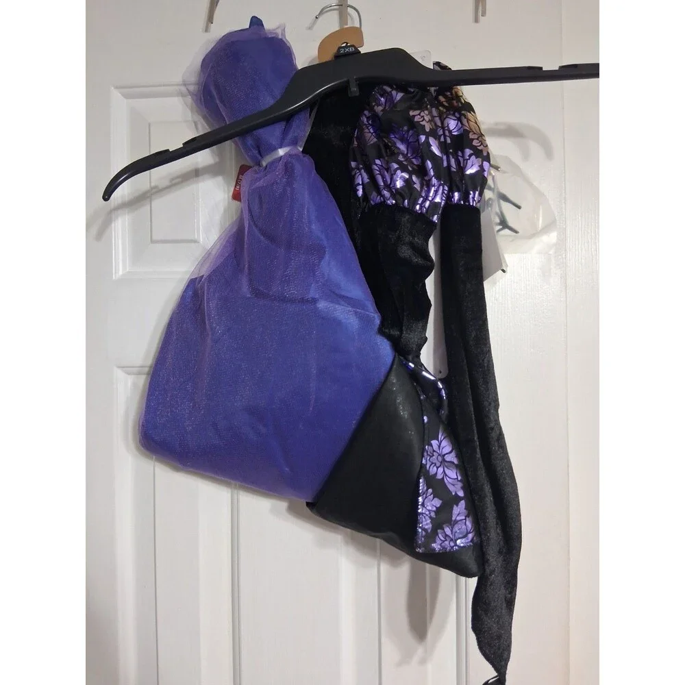 NWT Way To Celebrate  Girls Gothic Queen Costume Size M 7/8 Halloween